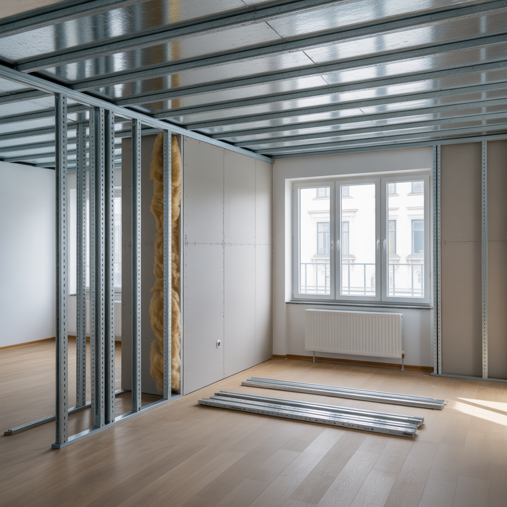 bygga innervagg med stalreglar steg for steg guide